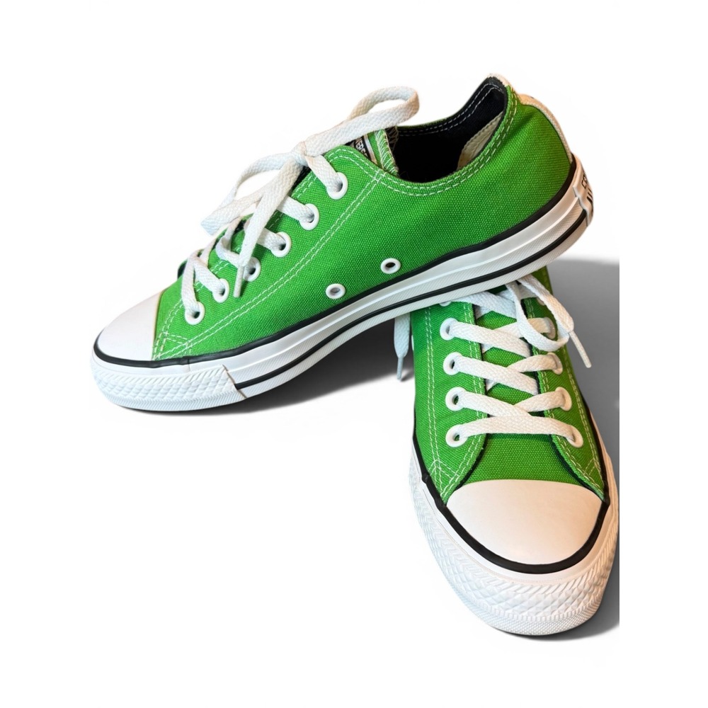 Converse Chuck Taylor All Star Low Top Green Sneakers Mens 5.5 Womens 7.5 - Picture 2 of 5
